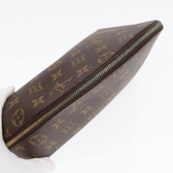LOUIS VUITTON Monogram Trousse Demi Ronde Cosmetic Pouch M47520 LV Auth 91150 - Picture 5 of 16